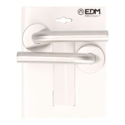 Conjunto de roseta, modelo 575, em aço inoxidável com acabamento em aço inoxidável, Ø53 mm, blister