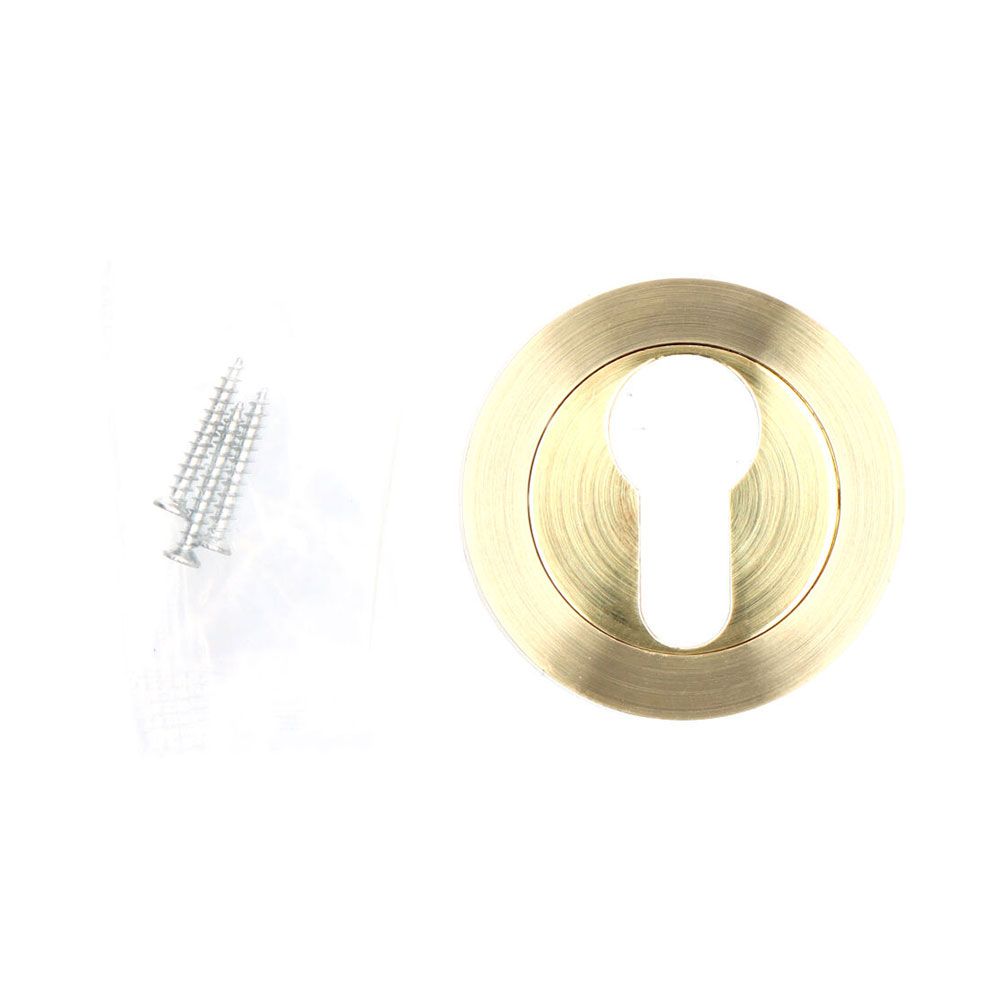Fechadura de pera 707 Ø50 mm latão acetinado