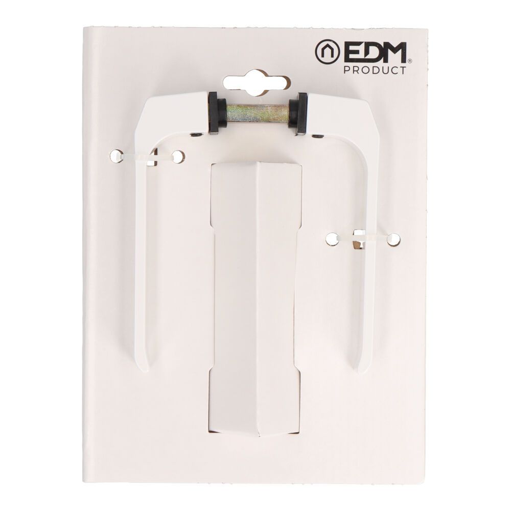 Conjunto de puxadores, modelo 702, em alumínio com acabamento branco, 32 mm, blister