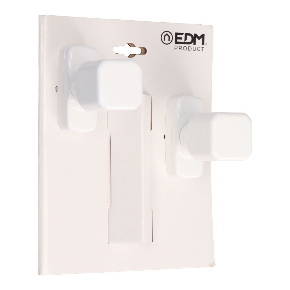 Conjunto de puxadores removíveis, modelo 6807, em alumínio com acabamento branco, 37 x 83 x 69 mm, blister - Image 2