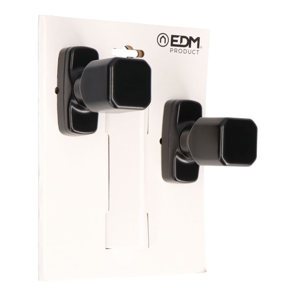 Conjunto de puxadores removíveis, modelo 6807, em alumínio com acabamento preto, 37 x 83 x 69 mm, blister - Image 2