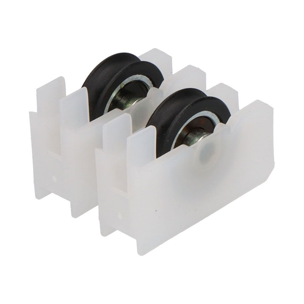 Rolamento, modelo 172 rd07, nylon com acabamento branco, 37 x 11 x 25 mm, 2 peças, blister