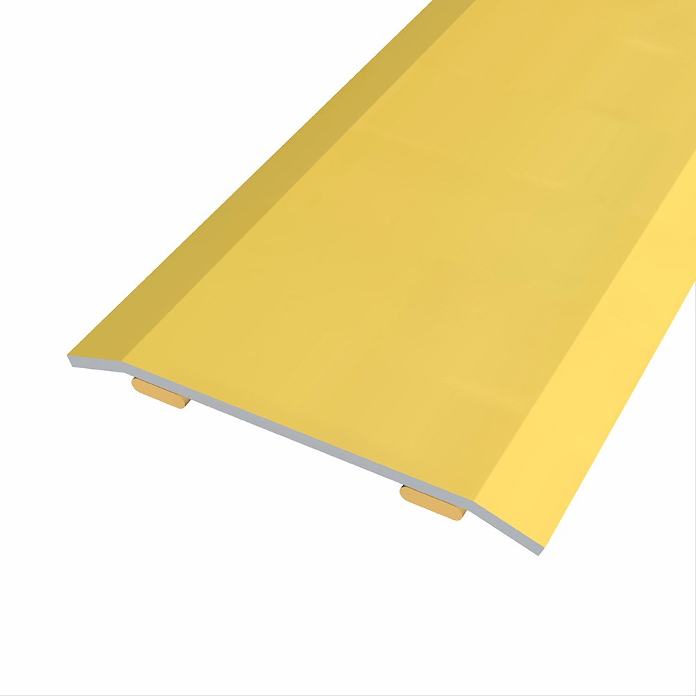 Junta de aço para mesmo nível, 40 x 3,5 mm, adesiva, flooring, dourada, 166 cm