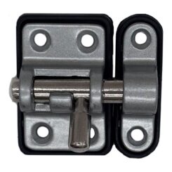 Base de plástico com pino reforçado 25 mm cromado fosco