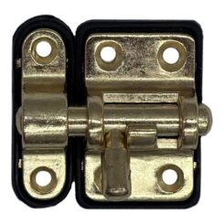 Fecho base plástica reforçada 25 mm dourado