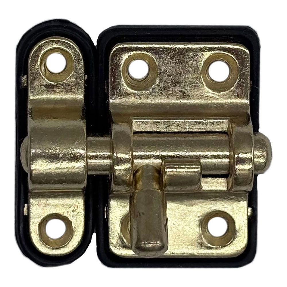 Fecho base plástica reforçada 25 mm dourado