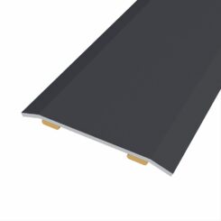 Junta de aço para mesmo nível, 40 x 3,5 mm, adesiva, flooring, preta, 166 cm