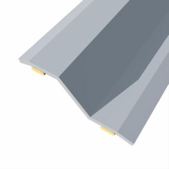 Junta de aço para desnível 8-14 mm, adesiva, flooring, inoxidável, 83 x 3,6 cm