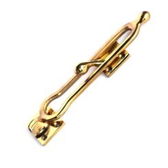 Retentor de porta em latão polido dourado
