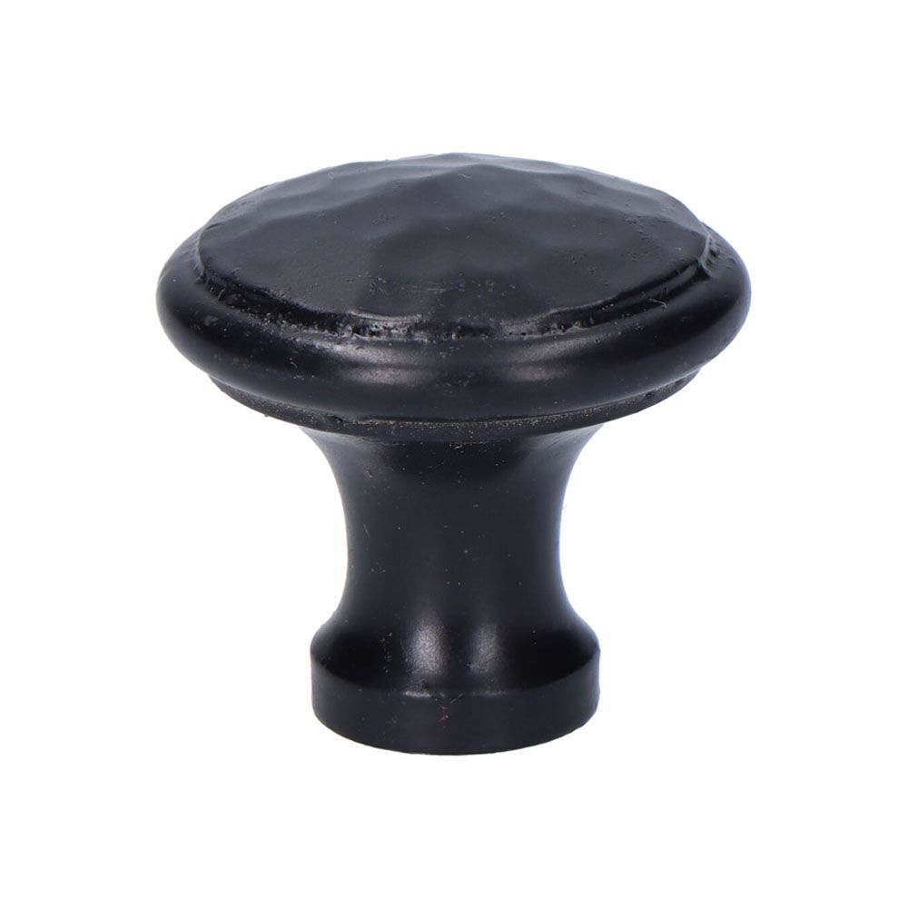 Puxador de porta, em ferro com acabamento preto, 32 mm