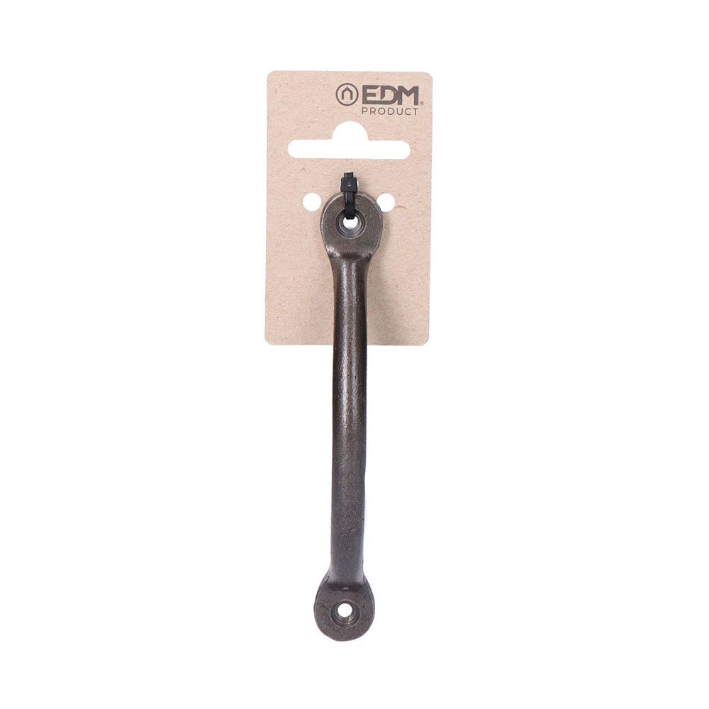 Puxador de porta, em aço com acabamento em níquel fosco, 125 mm, blister