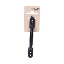 EDM Maçaneta da porta, aço com acabamento preto, 120 mm, blister