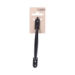 Puxador de porta, em aço com acabamento preto, 155 mm, blister