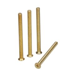 Parafuso de cabeça cilíndrica em aço latonado TRN16 M5 x 65 mm, 4 un