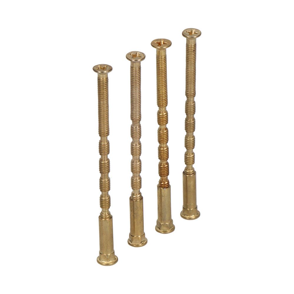 Parafuso passante multicorte TRN02 latonado, M4 x 75 mm, 4 un