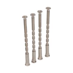 Parafuso passante multicorte TRN02 níquel acetinado, M4 x 75 mm, 4 un