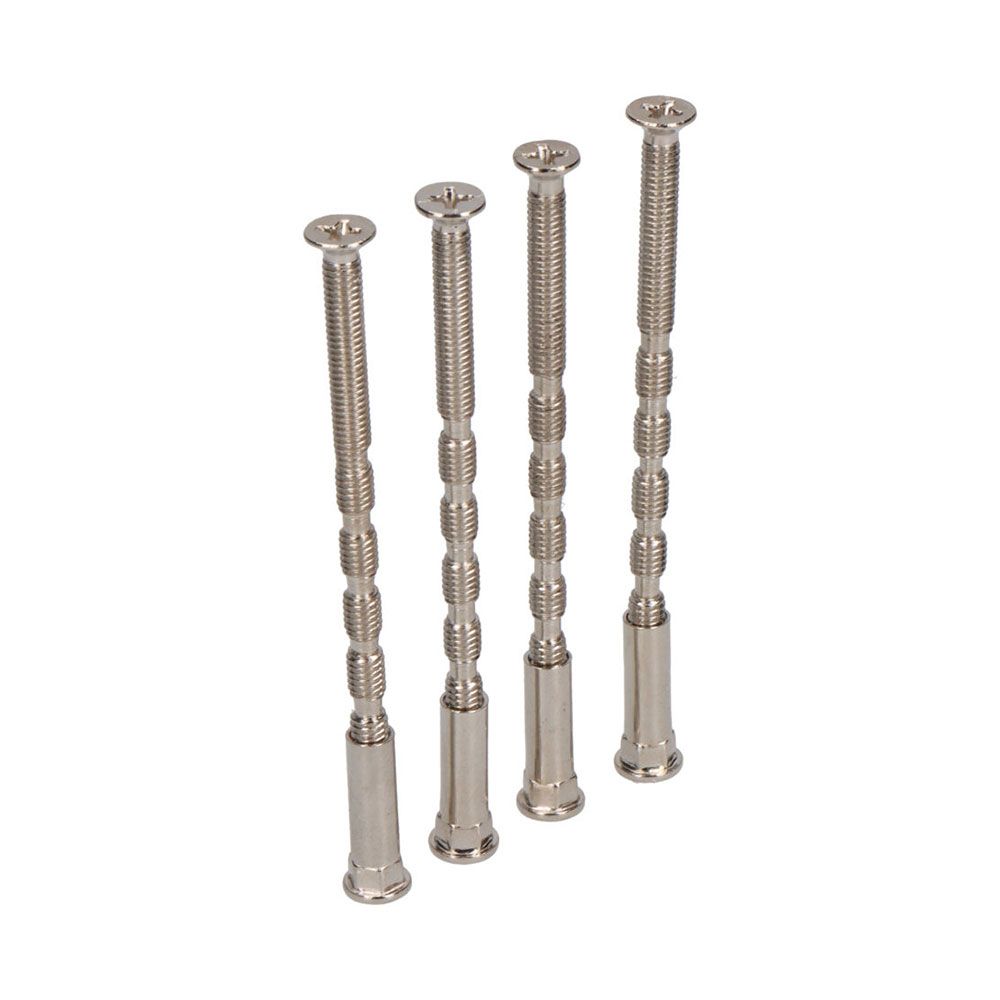 Parafuso passante multicorte TRN02 níquel acetinado, M4 x 75 mm, 4 un