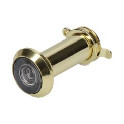 Olho mágico em zamak latonado MR01 Ø14 x 35-60 mm