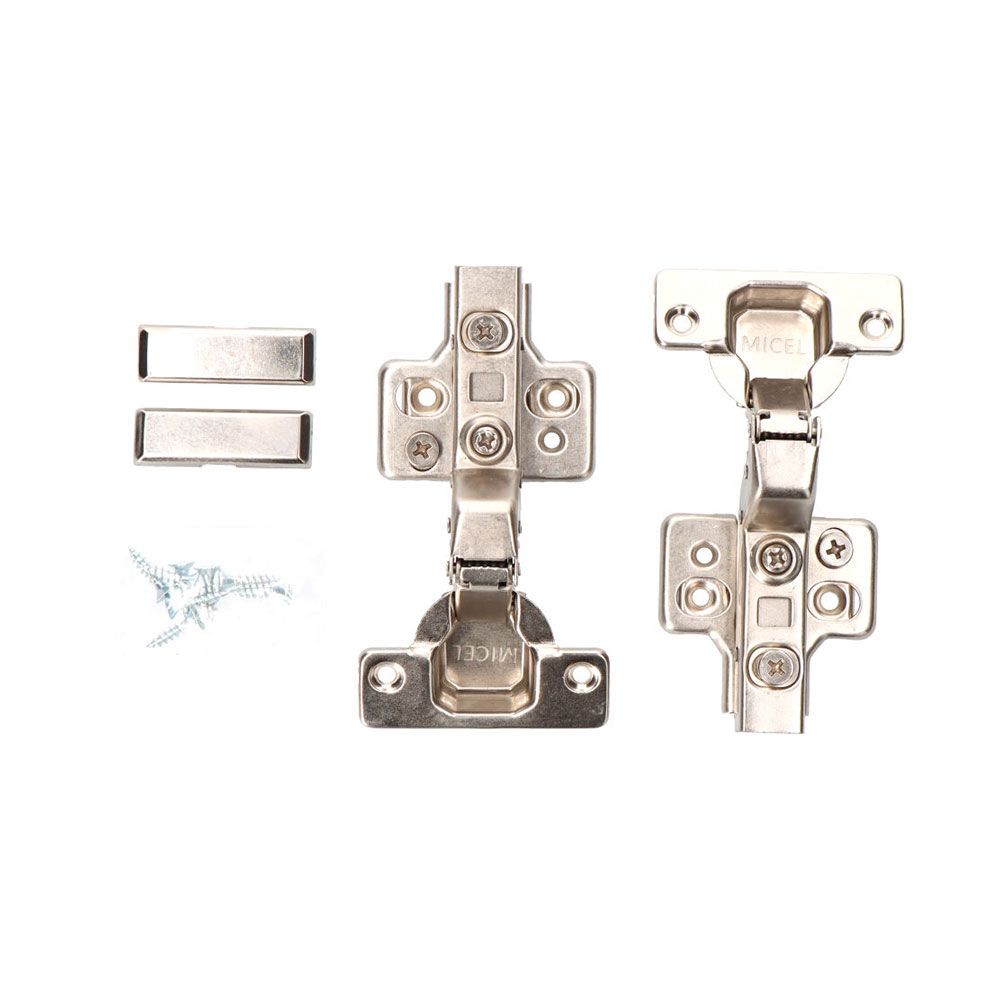 Dobradiça de copo, pistão, superangulada, modelo BC05, aço zincado, 35 mm, 2 un, blister