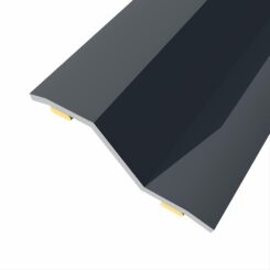 Junta de aço para desnível 8-14 mm, adesiva, flooring, preto, 83 x 3,6 cm