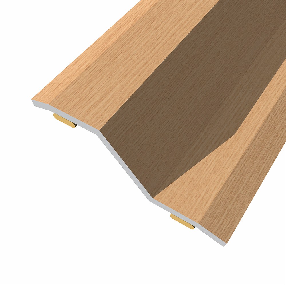 Junta de aço para desnível 8-14 mm, adesiva, flooring, carvalho escuro, 83 x 3,6 cm
