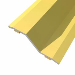 Junta de aço para desnível 8-14 mm, adesiva, flooring, dourada, 166 x 3,6 cm