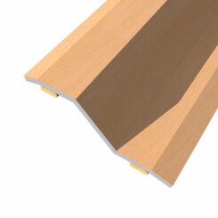 Junta de aço para desnível 8-14 mm, adesiva, flooring, faia clara, 166 x 3,6 cm