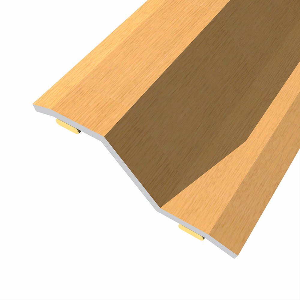 Junta de aço para desnível 8-14 mm, adesiva, flooring, carvalho, 166 x 3,6 cm