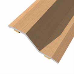Junta de aço para desnível 8-14 mm, adesiva, flooring, carvalho escuro, 166 x 3,6 cm