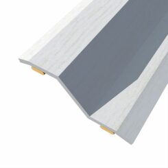 Junta de aço para desnível 8-14 mm, adesiva, flooring, carvalho cinzento claro, 166 x 3,6 cm