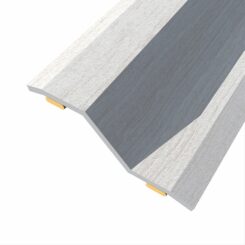 Junta de aço para desnível 8-14 mm, adesiva, flooring, carvalho cinzento, 166 x 3,6 cm