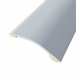 Junta de alumínio para desnível 3-12 mm adesiva, quick & PRO, prata mate, 83 x 3,8 cm