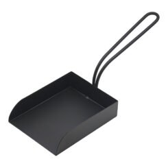 Coletor de cinzas, metal, preto, 10 x 3 x 28 cm