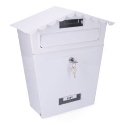 Caixa de correio em aço modelo classic branco EDM