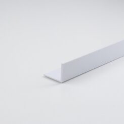 Perfil DIY em forma de l, PVC branco acetinado, 1000 x 40 x 10 mm