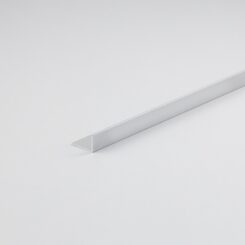 Perfil bricolage, ângulo em l, em alumínio prata, 1000 x 40 x 15 mm
