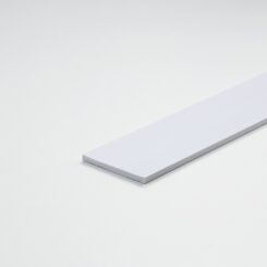 Perfil DIY, tira de PVC branco acetinado, 1000 x 10 x 3 mm