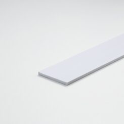 Perfil DIY, tira de PVC branco acetinado, 1000 x 20 x 3 mm
