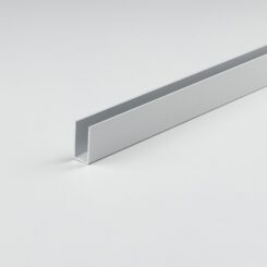Perfil bricolagem u alumínio anodizado 1000 x 8 x 8 mm
