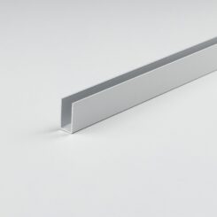 Perfil bricolagem u alumínio anodizado 1000 x 10 x 15 mm