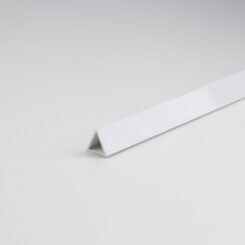 Perfil junquilho triangular PVC branco, 1000 x Ø12 mm