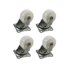 SET 4 rodas 40mm brancas 45x40mm