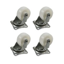SET 4 rodas 50mm brancas