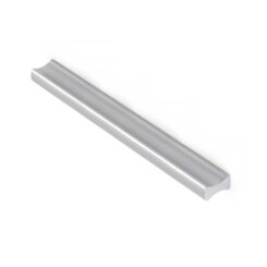 Puxador para móvel tipo ASA, modelo 2279,  em alumínio com acabamento anodizado fosco, 128 mm, blister 4 un