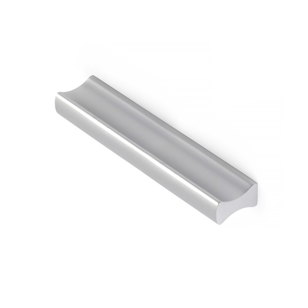 Puxador para móveis em alumínio, modelo 2279, com acabamento anodizado fosco, 64 mm, blister 4 un