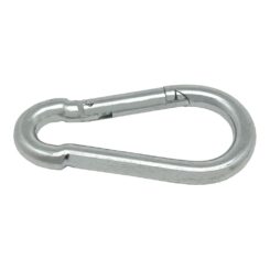 Mosquetão bombeiro, sem segurança, MSQ01, aço galvanizado, 5 x 50 mm. 2 unidades