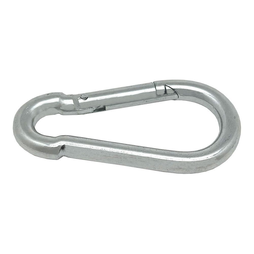 Mosquetão bombeiro sem segurança, MSQ01, aço galvanizado, 10 x 100 mm