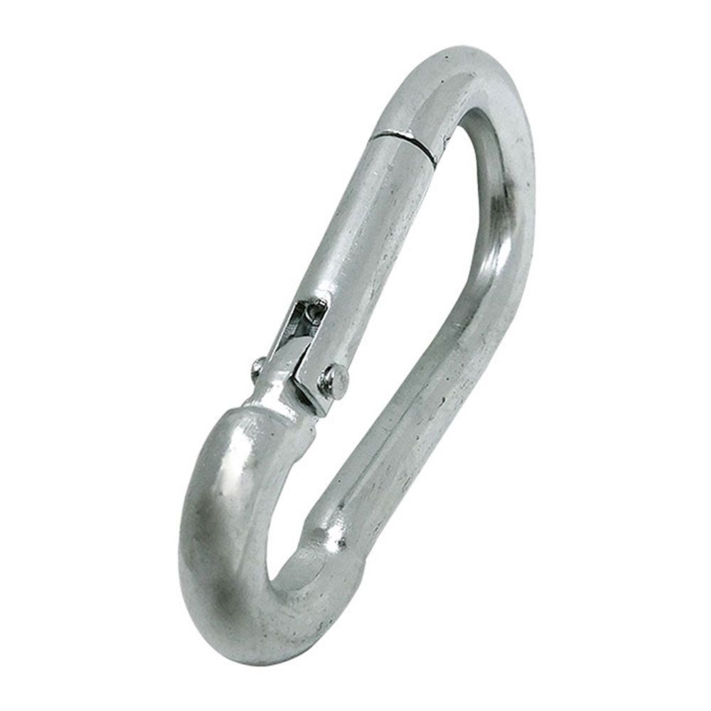 Mosquetão bombeiro sem segurança, MSQ01, aço galvanizado, 10 x 100 mm - Image 2