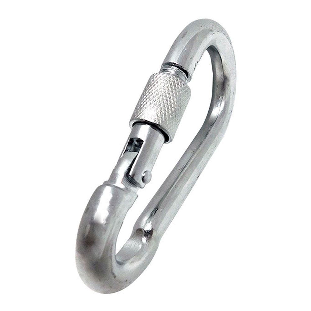 Mosquetão bombeiro com fechadura, MSQ02, aço galvanizado, 8 x 80 mm - Image 2