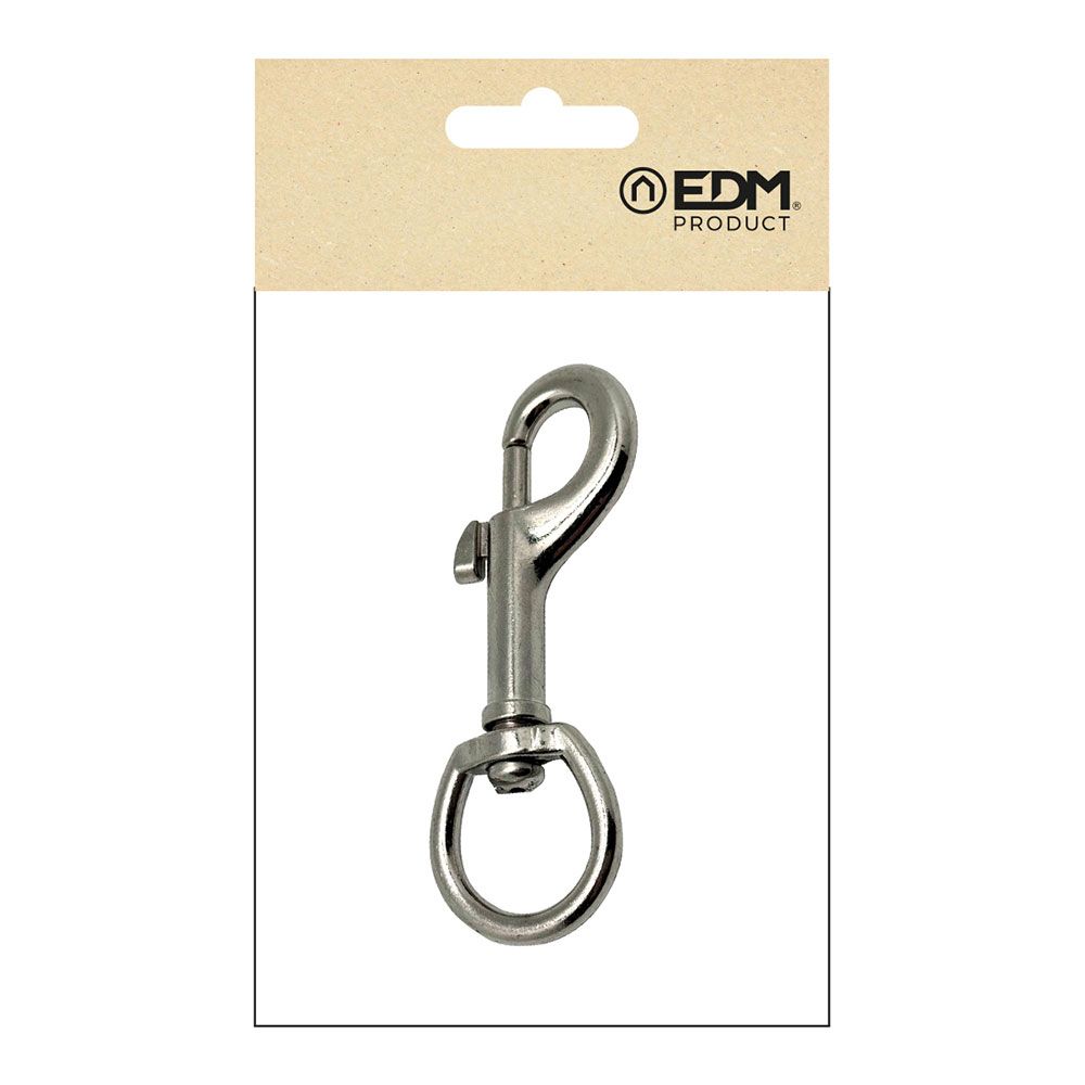 Anel chaveiro mosquet, MSQ05, aço niquelado, 3/4", 82 mm - Image 3